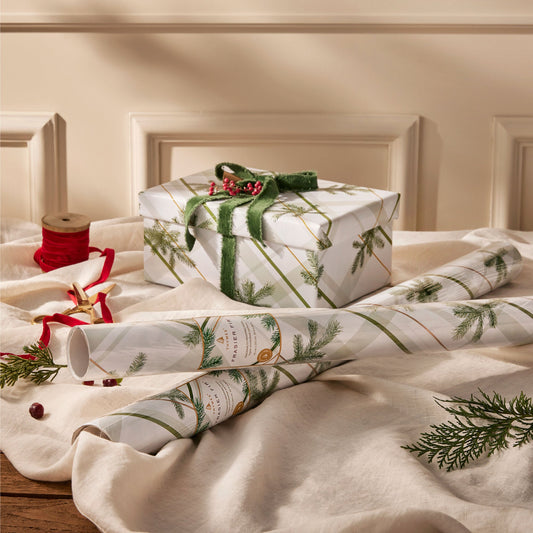 Frasier Fir® Frosted Plaid Wrapping Paper, 2 Pack
