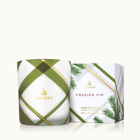 Frasier Fir® Frosted Plaid Medium Candle